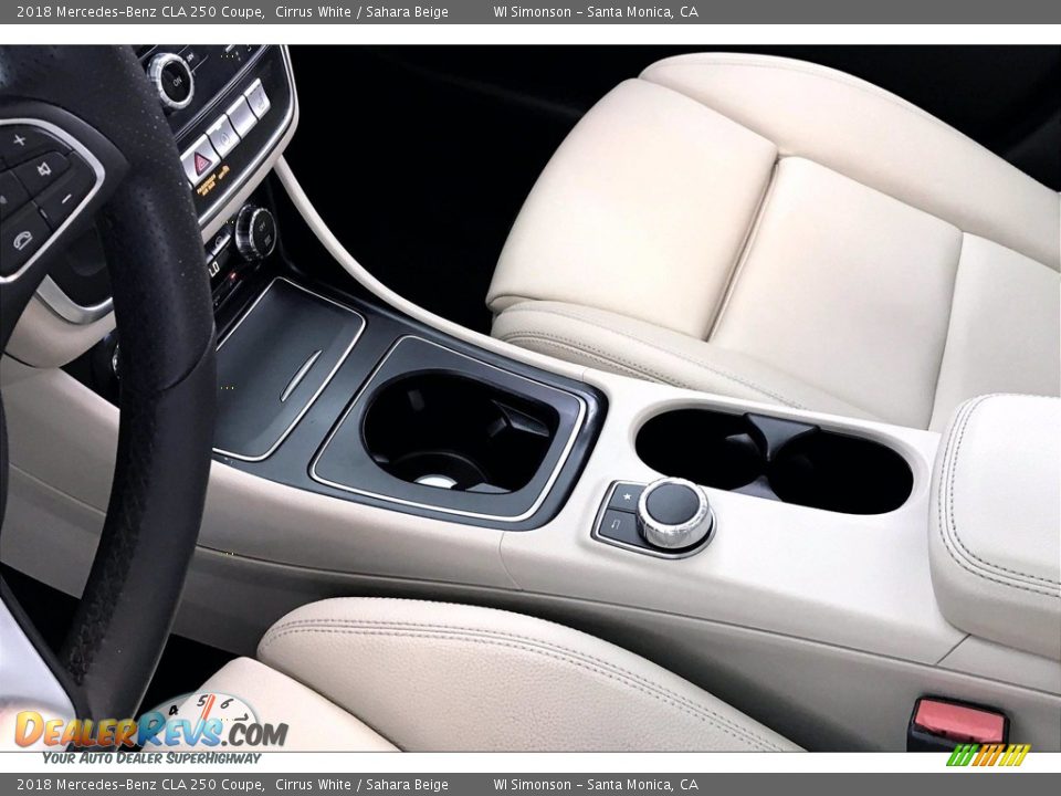 2018 Mercedes-Benz CLA 250 Coupe Cirrus White / Sahara Beige Photo #23