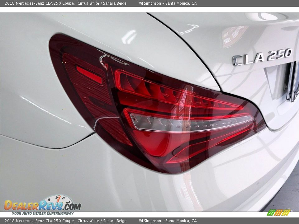 2018 Mercedes-Benz CLA 250 Coupe Cirrus White / Sahara Beige Photo #26