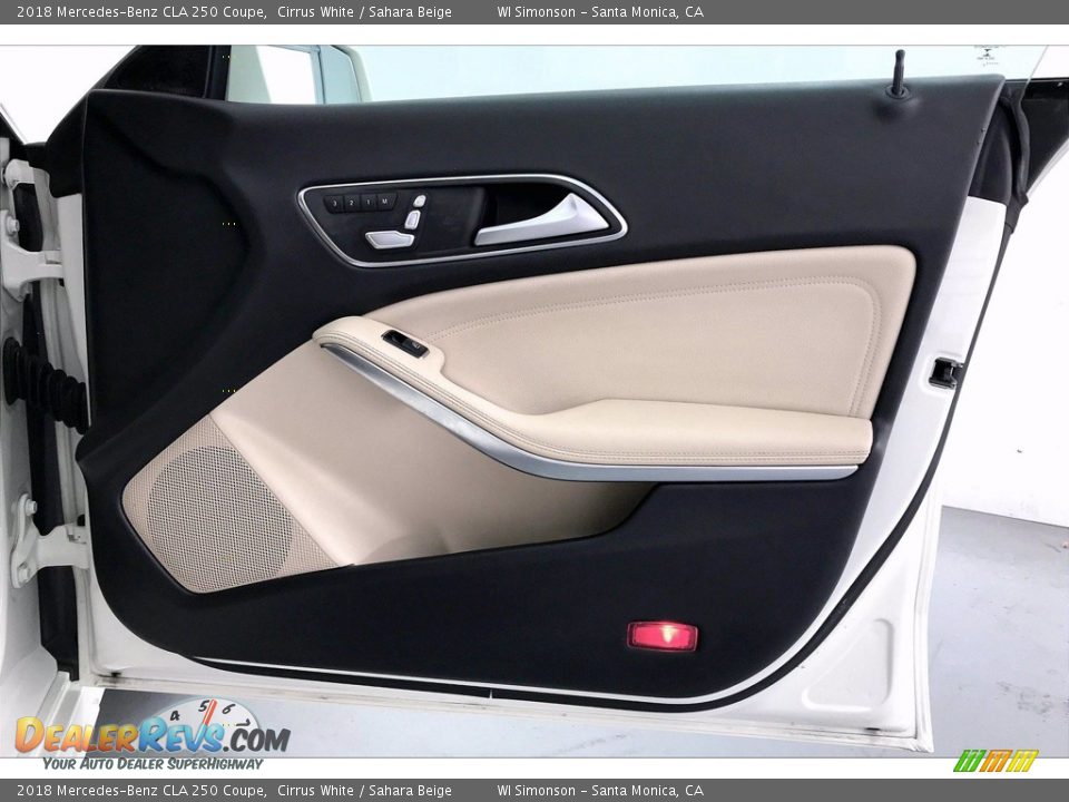 2018 Mercedes-Benz CLA 250 Coupe Cirrus White / Sahara Beige Photo #30