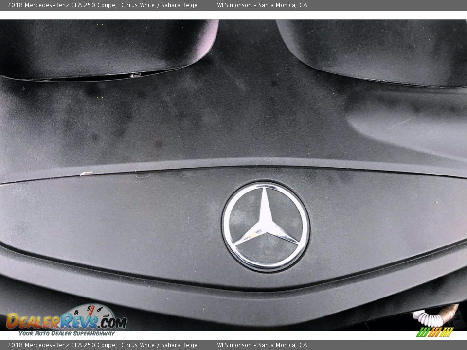 2018 Mercedes-Benz CLA 250 Coupe Cirrus White / Sahara Beige Photo #31