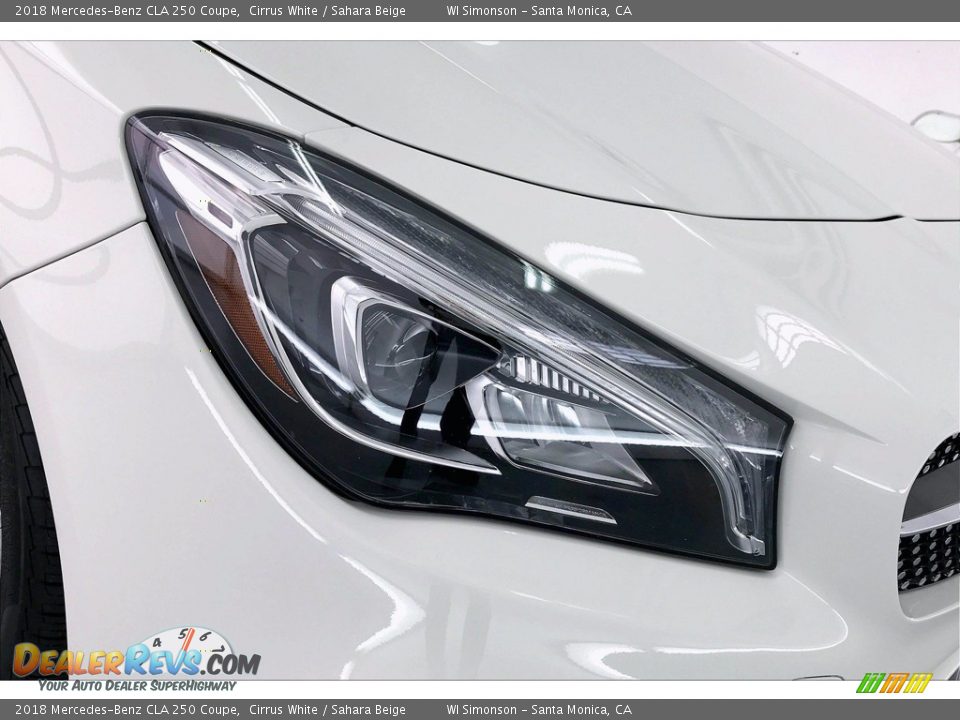 2018 Mercedes-Benz CLA 250 Coupe Cirrus White / Sahara Beige Photo #32