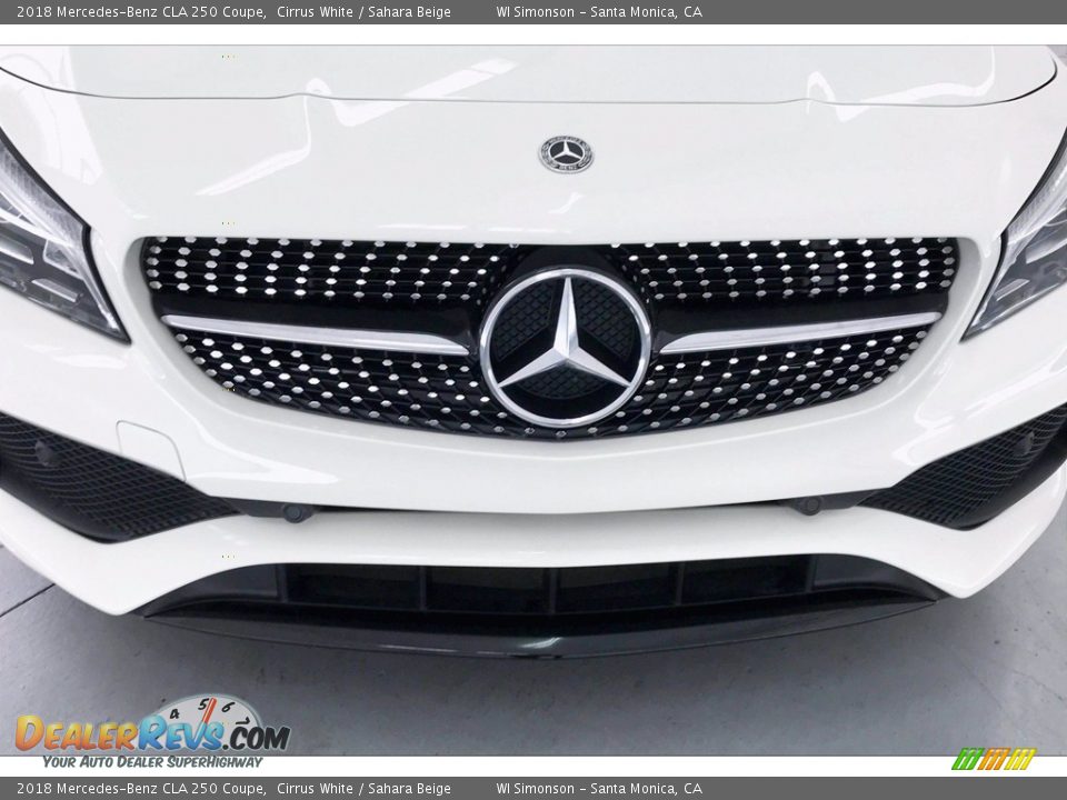 2018 Mercedes-Benz CLA 250 Coupe Cirrus White / Sahara Beige Photo #33