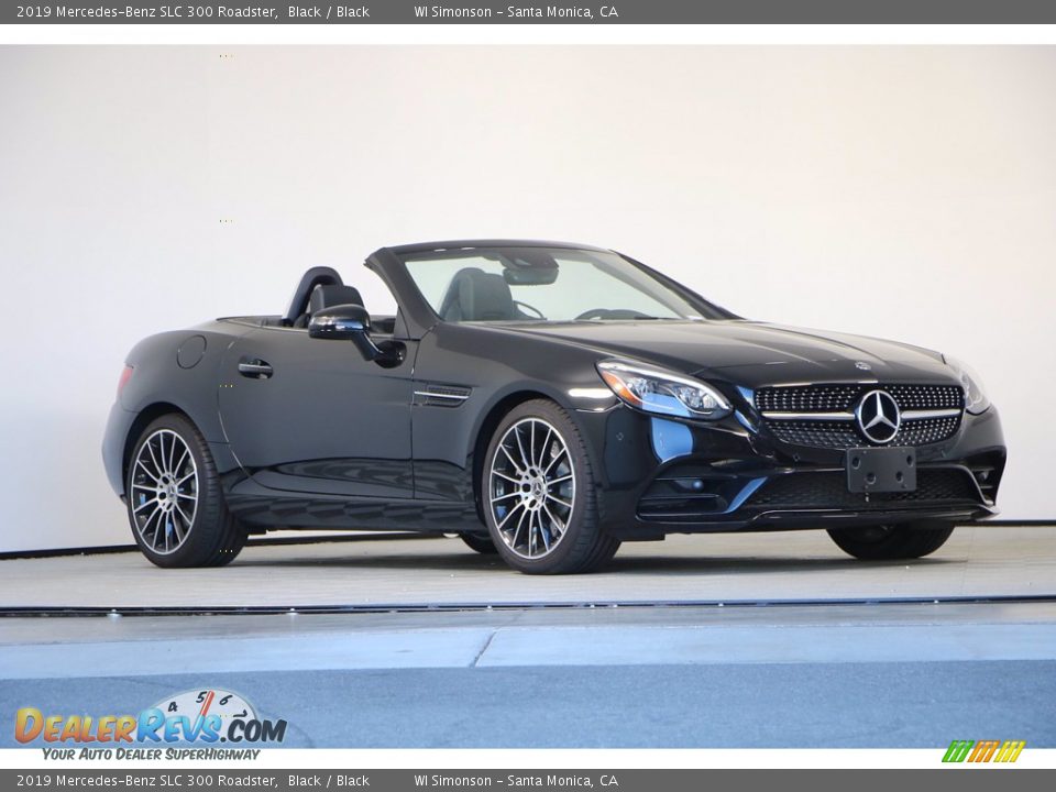 2019 Mercedes-Benz SLC 300 Roadster Black / Black Photo #2