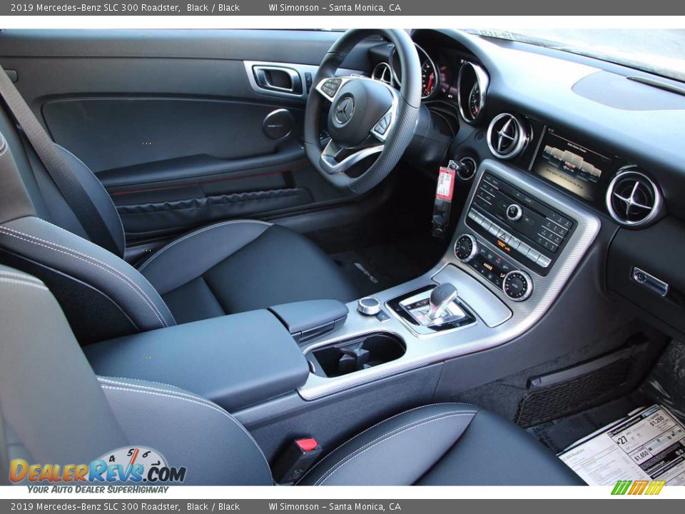 2019 Mercedes-Benz SLC 300 Roadster Black / Black Photo #10