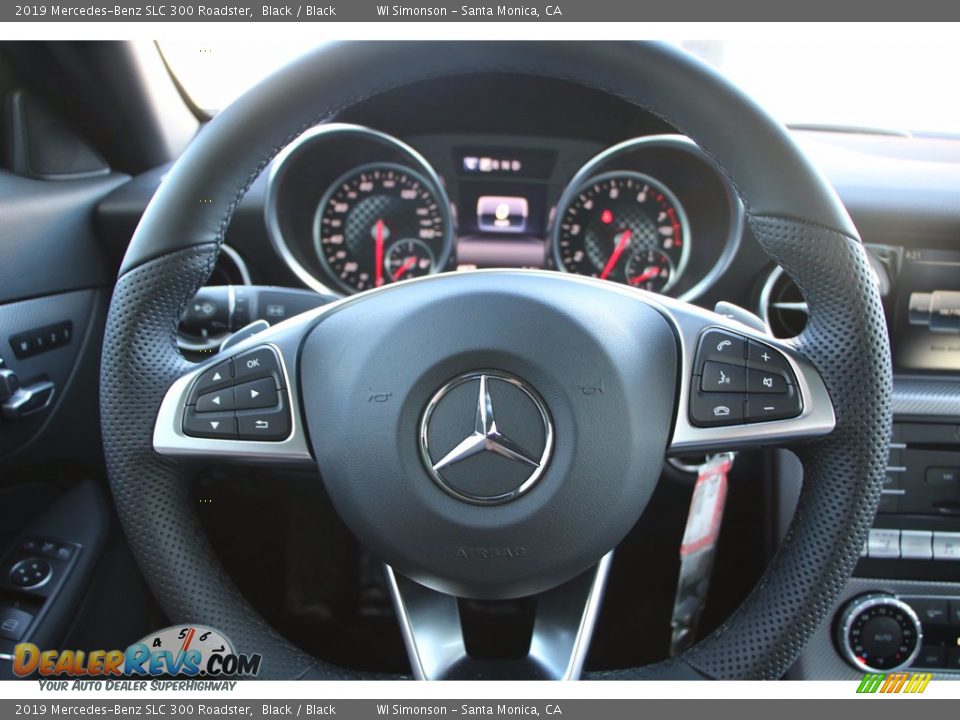 2019 Mercedes-Benz SLC 300 Roadster Black / Black Photo #17