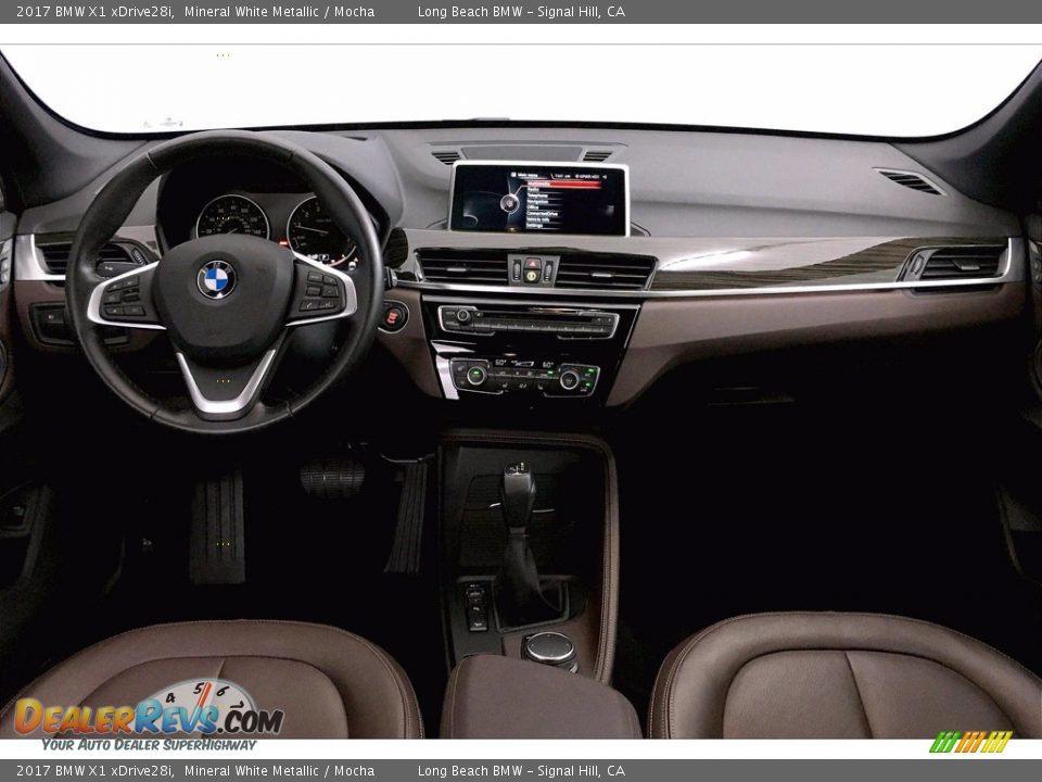 2017 BMW X1 xDrive28i Mineral White Metallic / Mocha Photo #14
