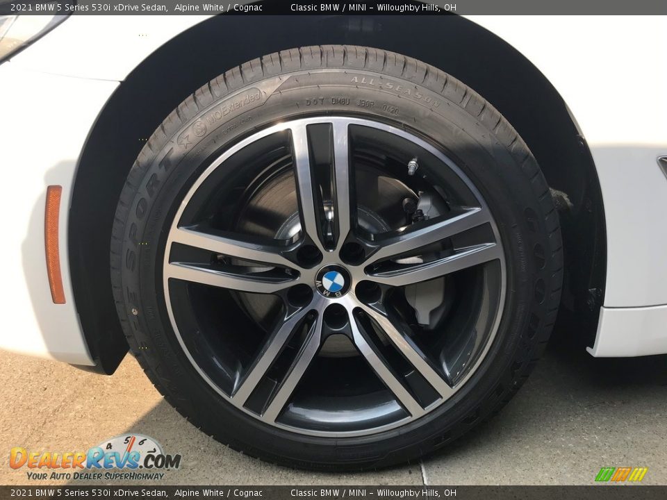 2021 BMW 5 Series 530i xDrive Sedan Alpine White / Cognac Photo #5