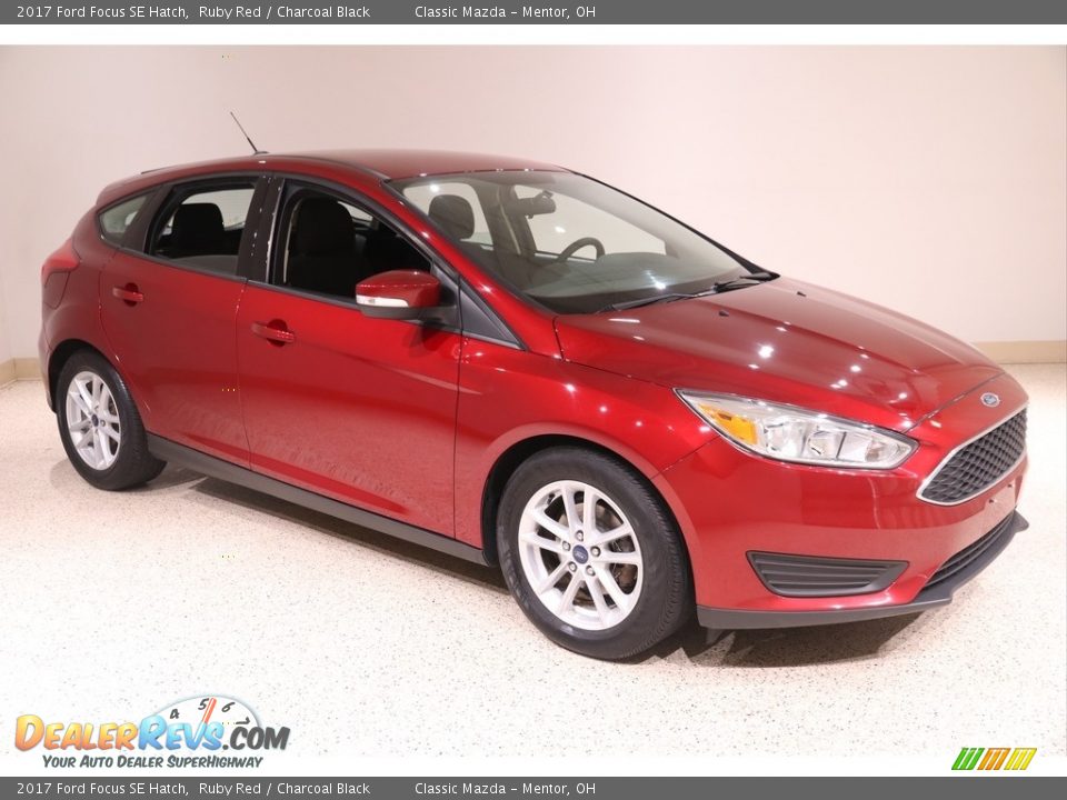 2017 Ford Focus SE Hatch Ruby Red / Charcoal Black Photo #1
