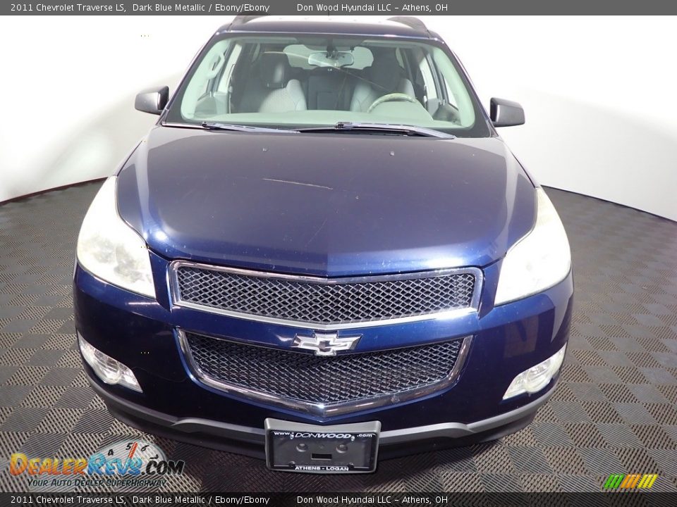 2011 Chevrolet Traverse LS Dark Blue Metallic / Ebony/Ebony Photo #4