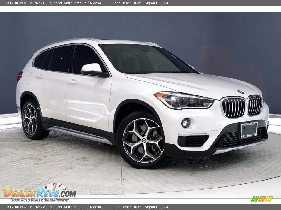 2017 BMW X1 xDrive28i Mineral White Metallic / Mocha Photo #36