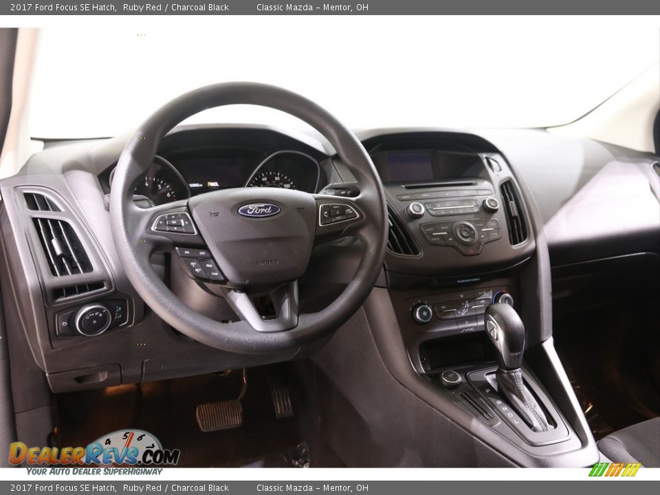 2017 Ford Focus SE Hatch Ruby Red / Charcoal Black Photo #6