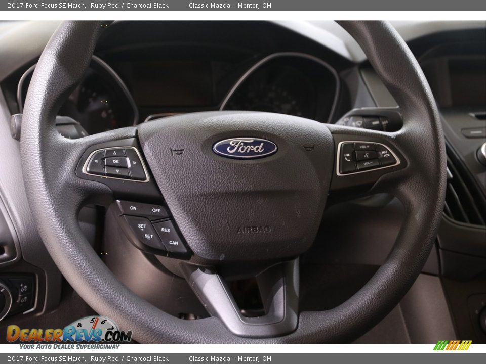 2017 Ford Focus SE Hatch Ruby Red / Charcoal Black Photo #7