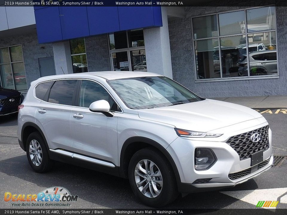 2019 Hyundai Santa Fe SE AWD Symphony Silver / Black Photo #1