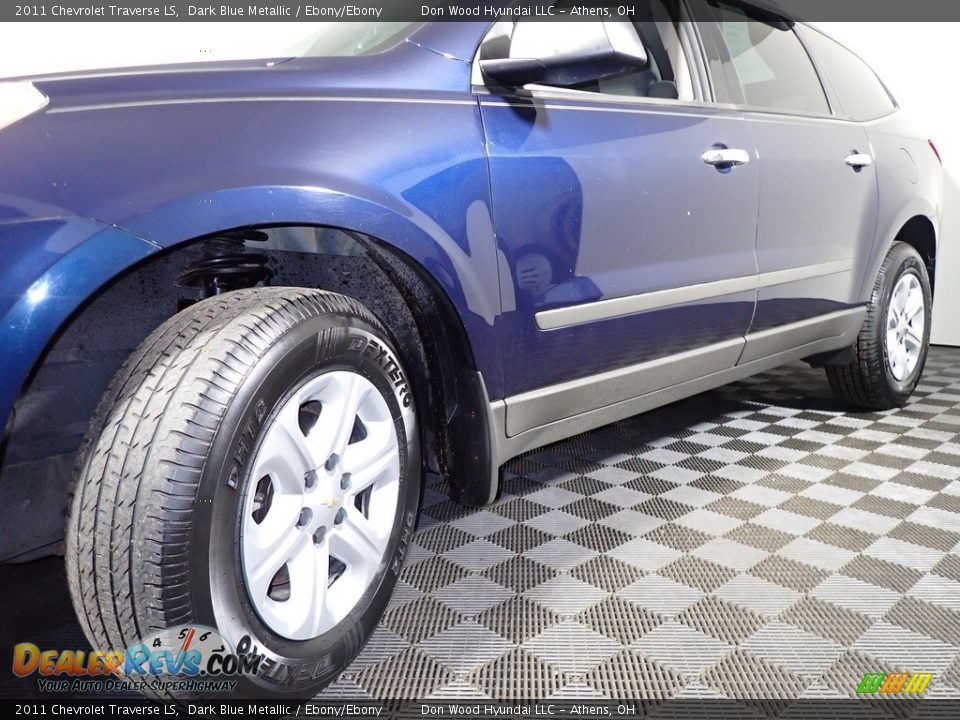 2011 Chevrolet Traverse LS Dark Blue Metallic / Ebony/Ebony Photo #8