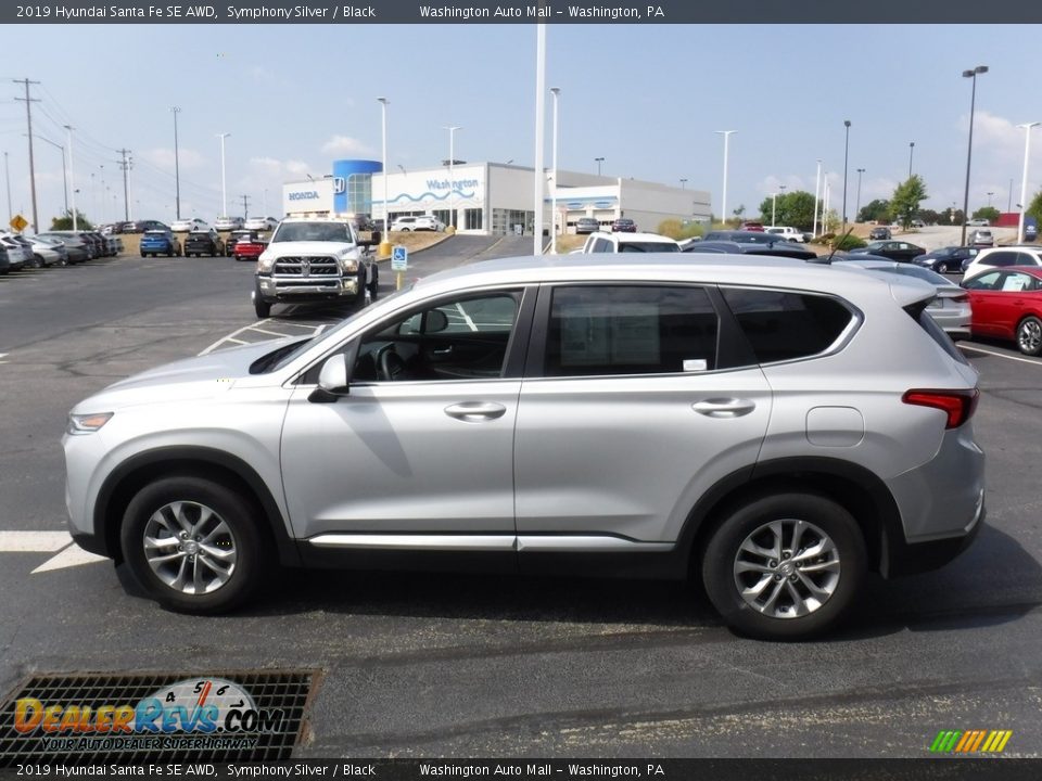 2019 Hyundai Santa Fe SE AWD Symphony Silver / Black Photo #6