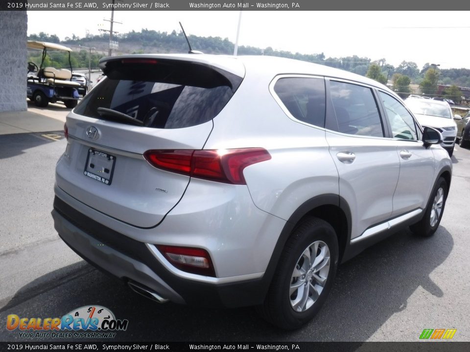2019 Hyundai Santa Fe SE AWD Symphony Silver / Black Photo #9