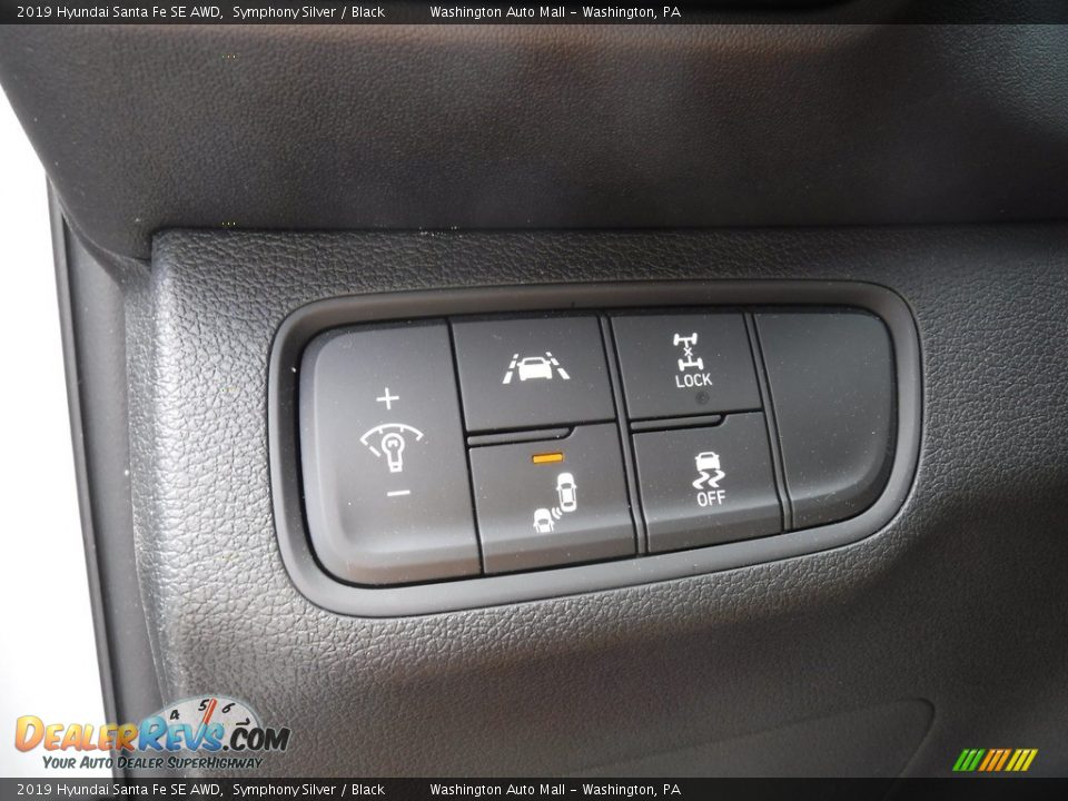 2019 Hyundai Santa Fe SE AWD Symphony Silver / Black Photo #15