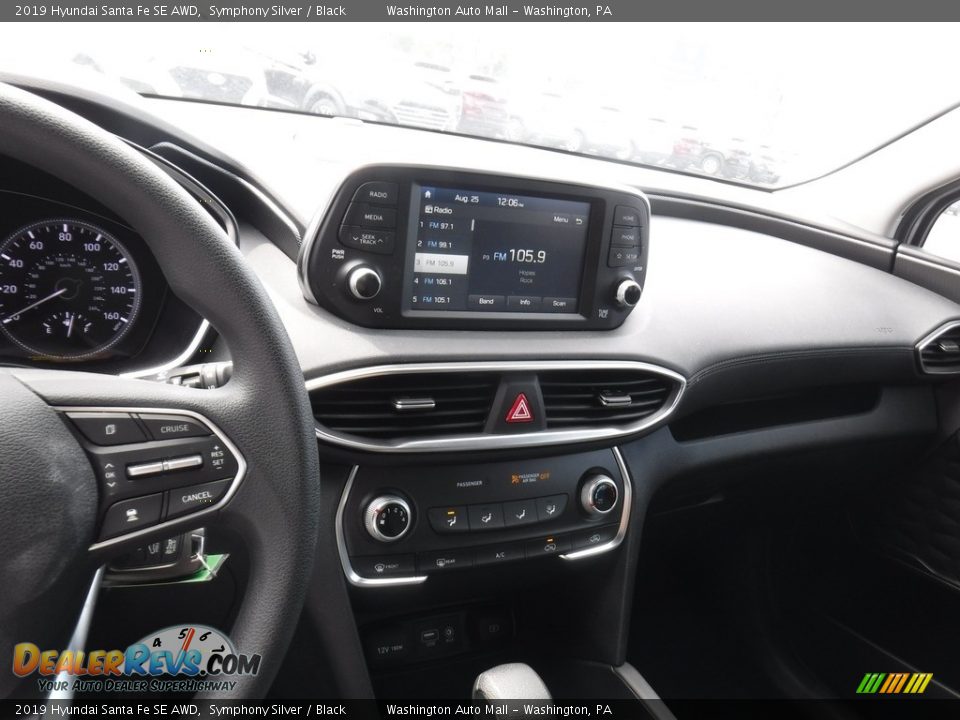 2019 Hyundai Santa Fe SE AWD Symphony Silver / Black Photo #17