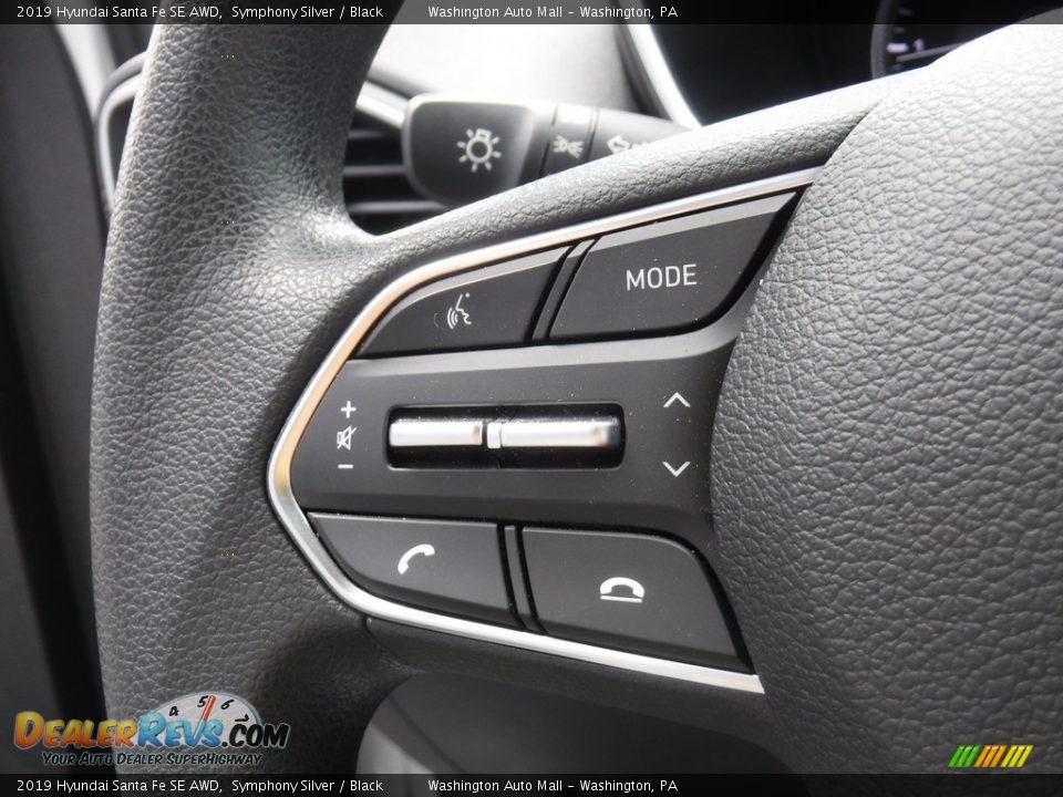 2019 Hyundai Santa Fe SE AWD Symphony Silver / Black Photo #19