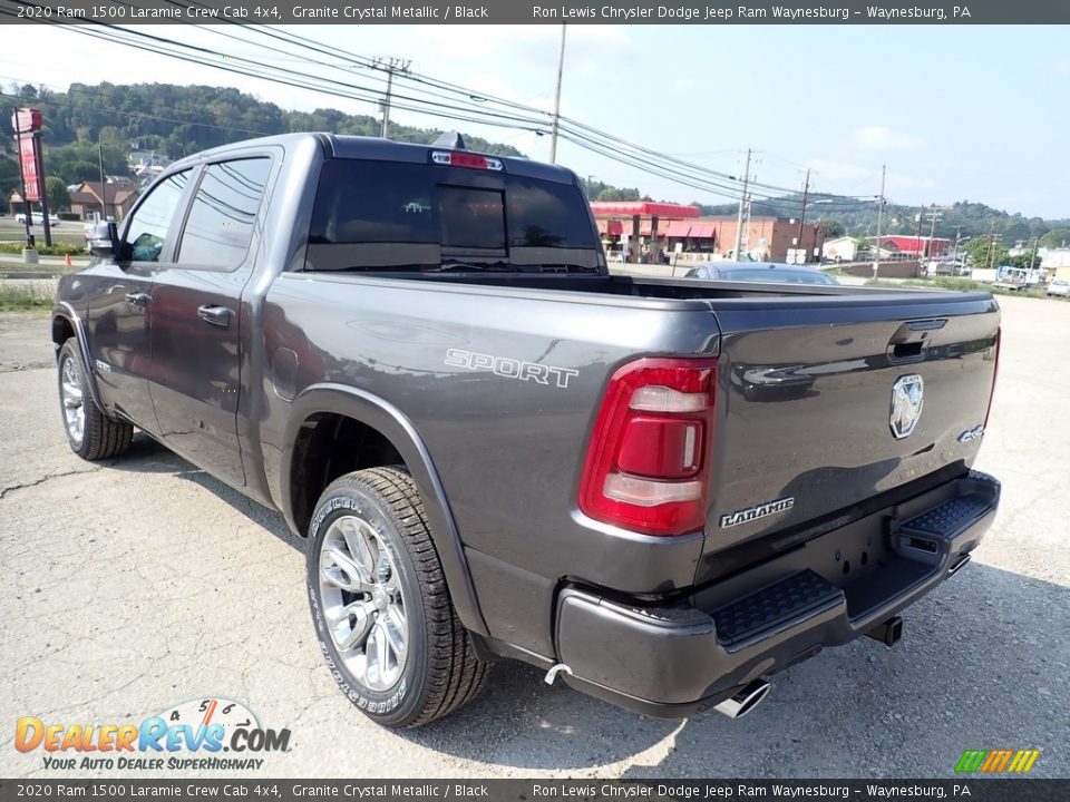 2020 Ram 1500 Laramie Crew Cab 4x4 Granite Crystal Metallic / Black Photo #3