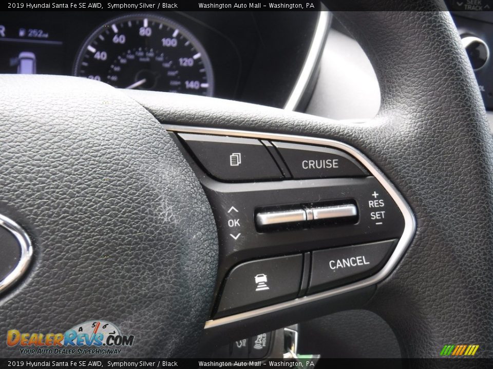 2019 Hyundai Santa Fe SE AWD Symphony Silver / Black Photo #20