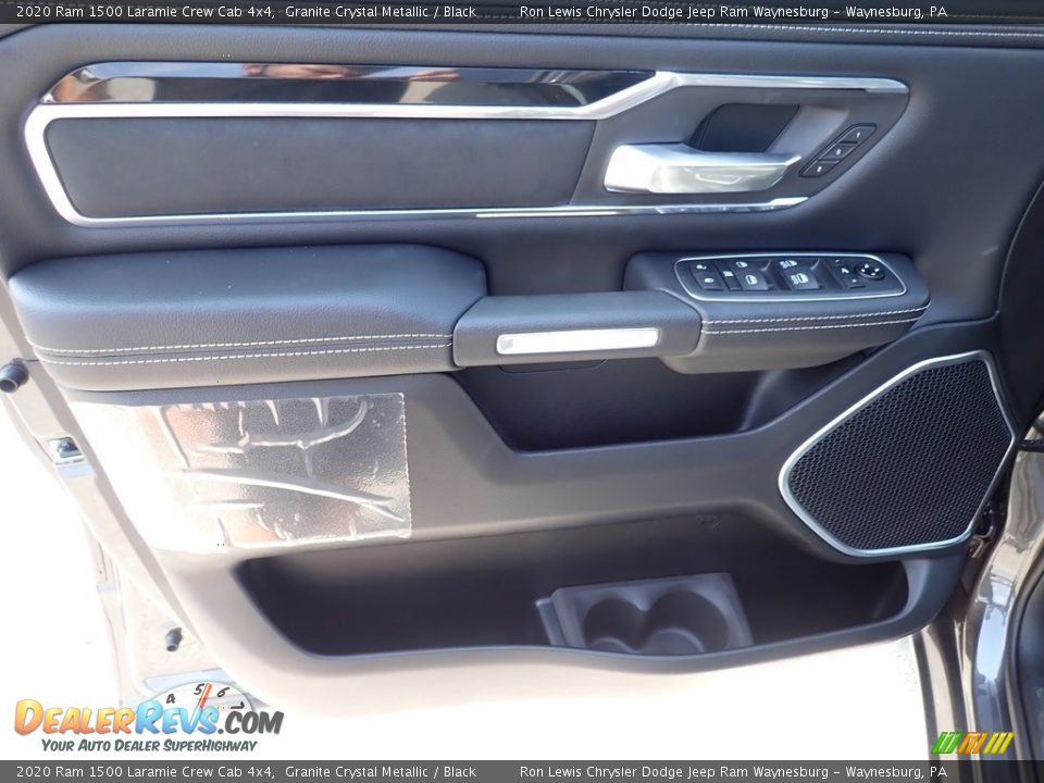 2020 Ram 1500 Laramie Crew Cab 4x4 Granite Crystal Metallic / Black Photo #12