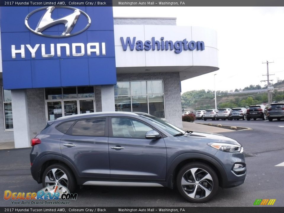 2017 Hyundai Tucson Limited AWD Coliseum Gray / Black Photo #2
