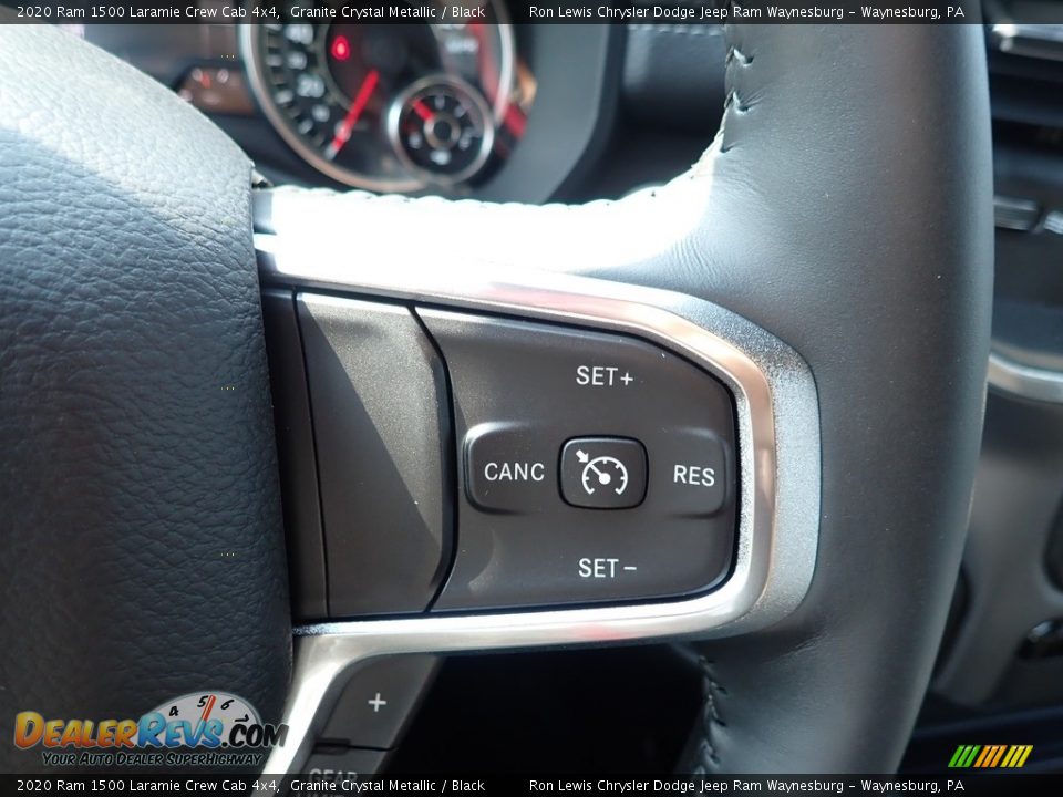 2020 Ram 1500 Laramie Crew Cab 4x4 Granite Crystal Metallic / Black Photo #16