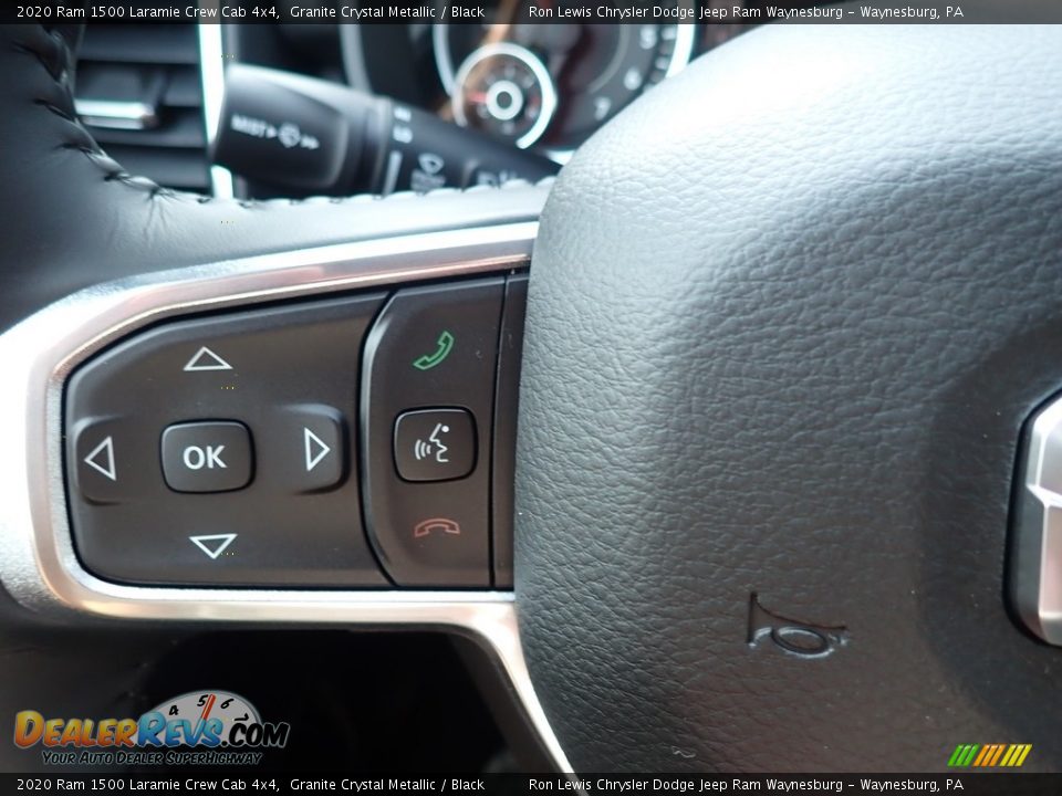 2020 Ram 1500 Laramie Crew Cab 4x4 Granite Crystal Metallic / Black Photo #17