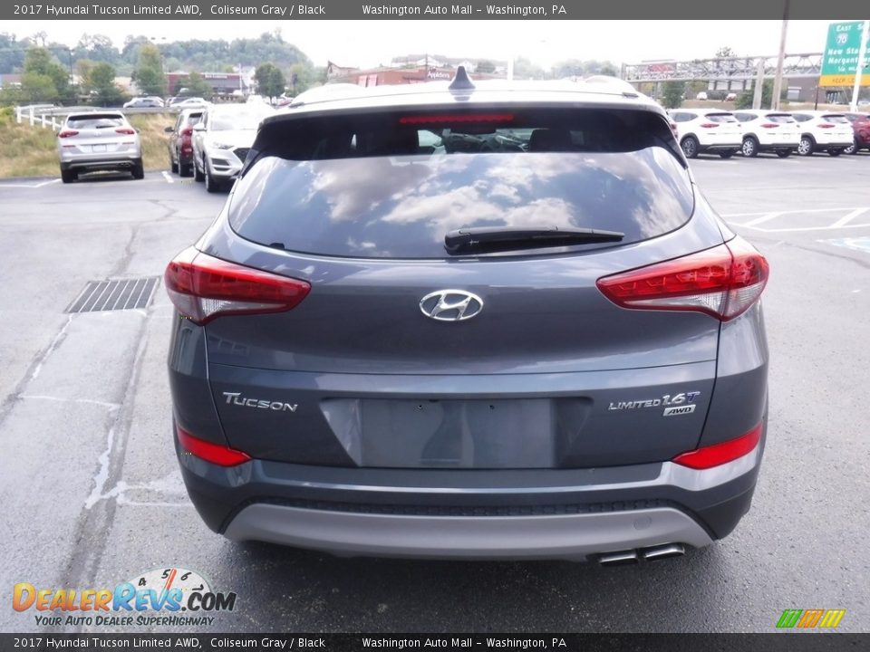 2017 Hyundai Tucson Limited AWD Coliseum Gray / Black Photo #8