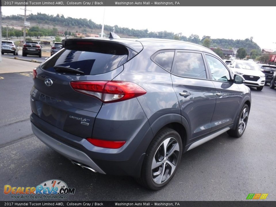 2017 Hyundai Tucson Limited AWD Coliseum Gray / Black Photo #9