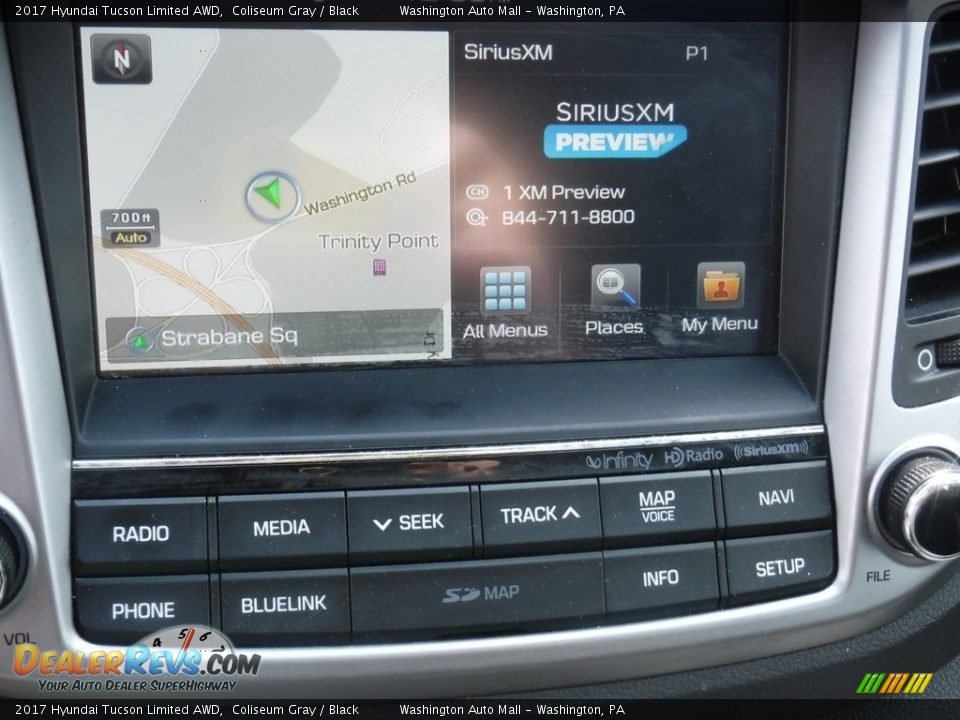 2017 Hyundai Tucson Limited AWD Coliseum Gray / Black Photo #18