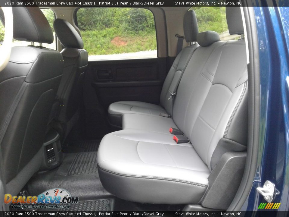 Rear Seat of 2020 Ram 3500 Tradesman Crew Cab 4x4 Chassis Photo #12