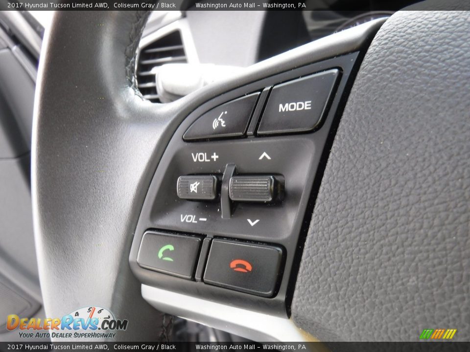2017 Hyundai Tucson Limited AWD Coliseum Gray / Black Photo #23