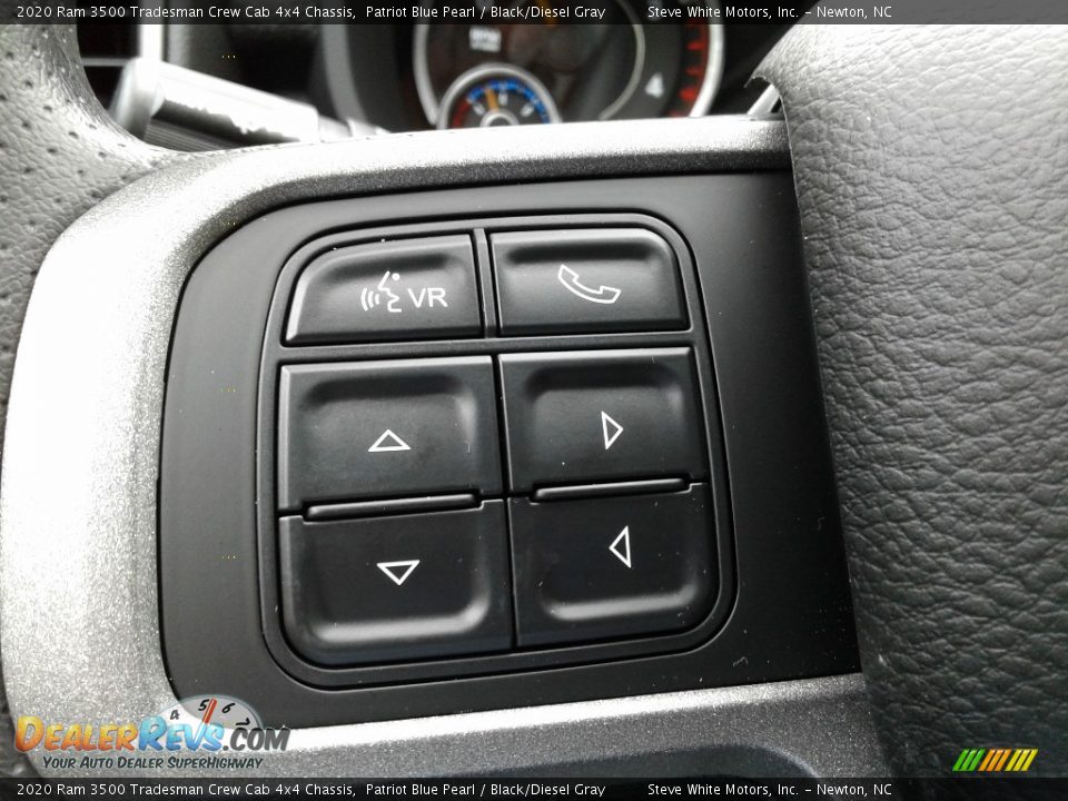 2020 Ram 3500 Tradesman Crew Cab 4x4 Chassis Patriot Blue Pearl / Black/Diesel Gray Photo #17