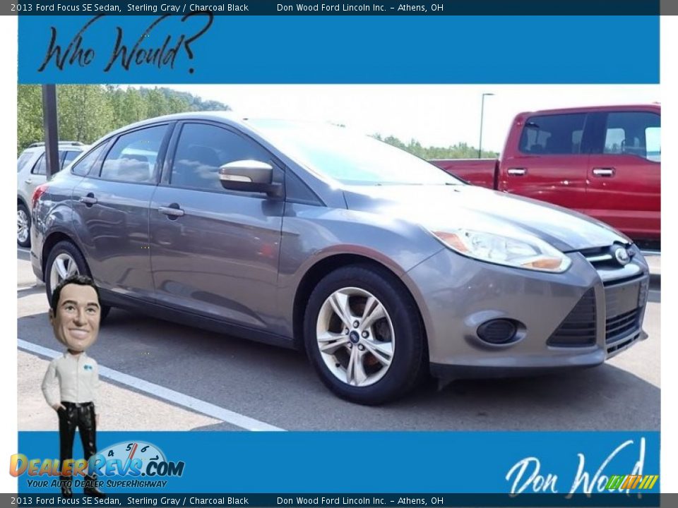 2013 Ford Focus SE Sedan Sterling Gray / Charcoal Black Photo #1