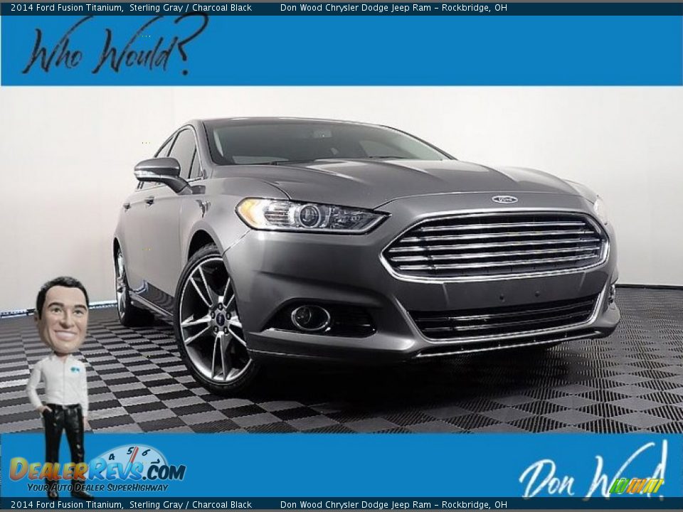 2014 Ford Fusion Titanium Sterling Gray / Charcoal Black Photo #1