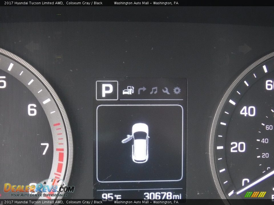 2017 Hyundai Tucson Limited AWD Coliseum Gray / Black Photo #28