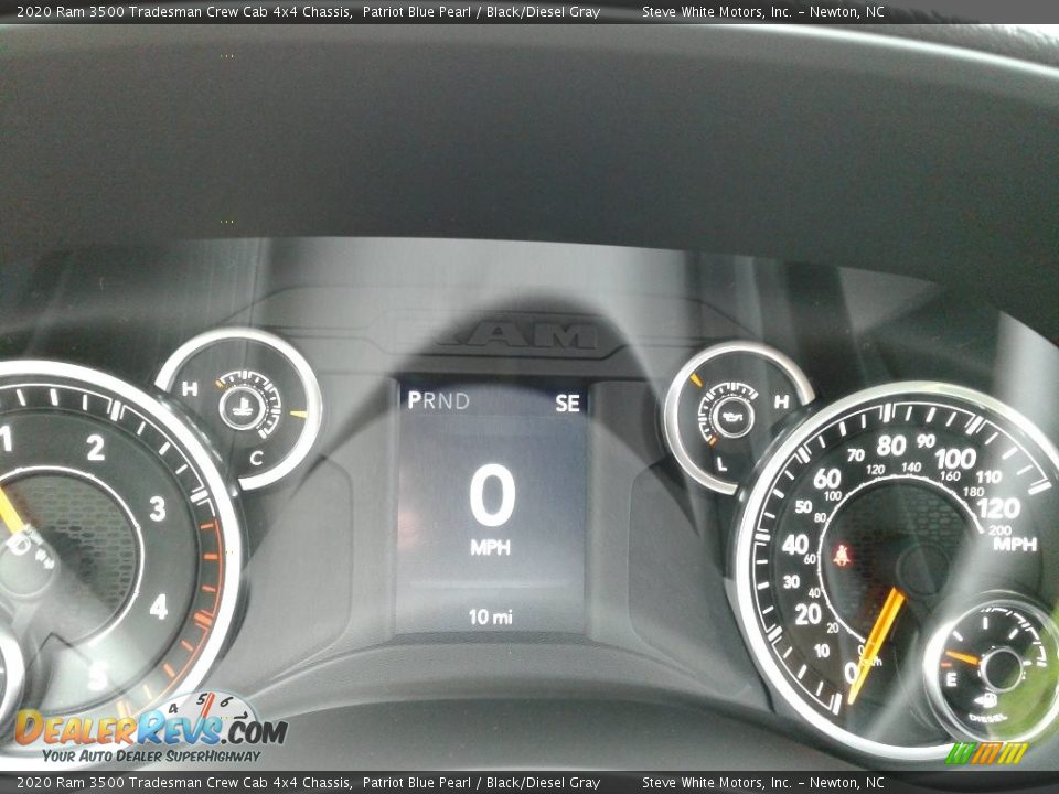 2020 Ram 3500 Tradesman Crew Cab 4x4 Chassis Patriot Blue Pearl / Black/Diesel Gray Photo #19