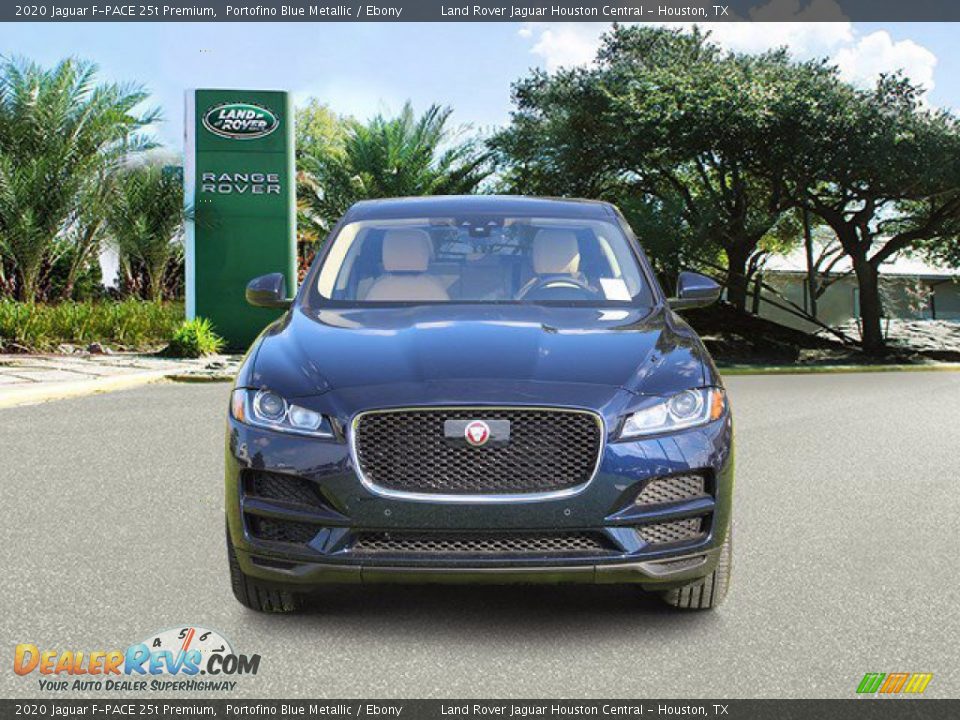 2020 Jaguar F-PACE 25t Premium Portofino Blue Metallic / Ebony Photo #3