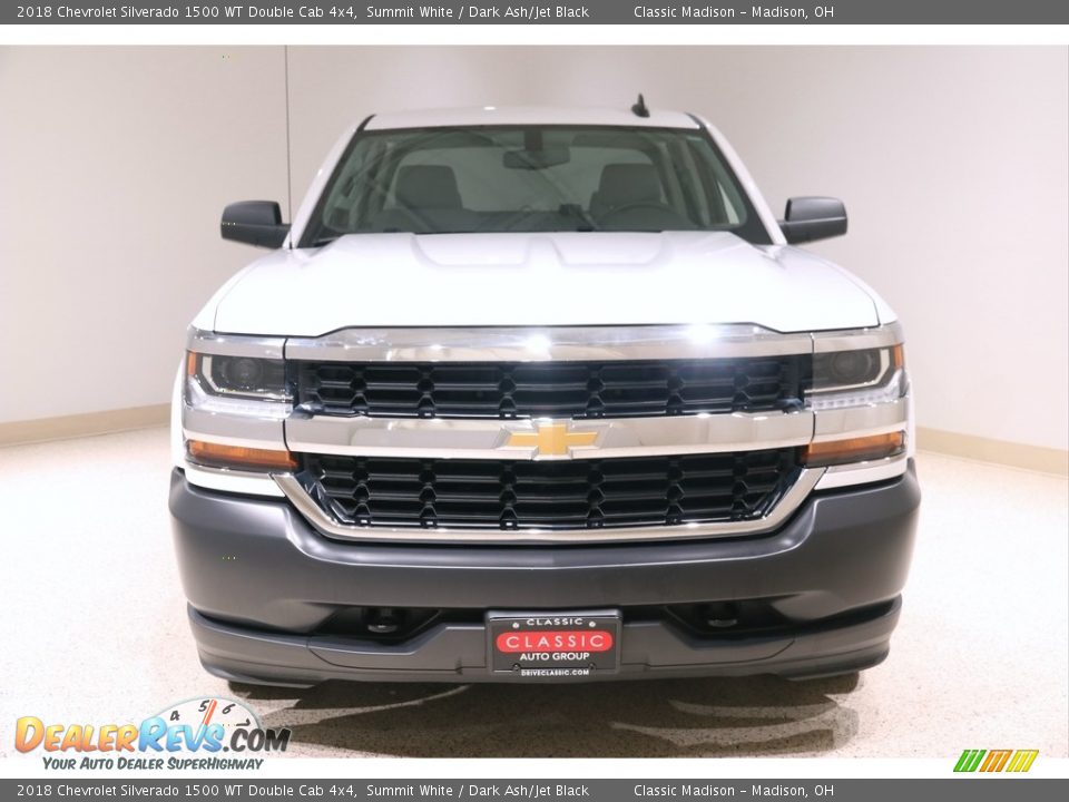 2018 Chevrolet Silverado 1500 WT Double Cab 4x4 Summit White / Dark Ash/Jet Black Photo #2