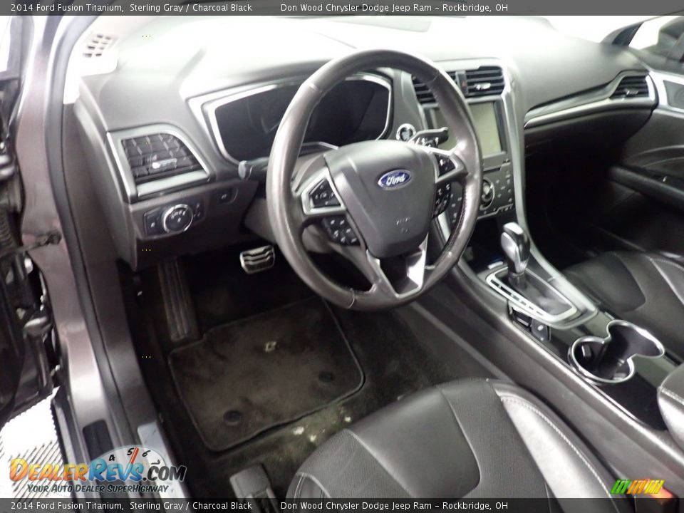 2014 Ford Fusion Titanium Sterling Gray / Charcoal Black Photo #30