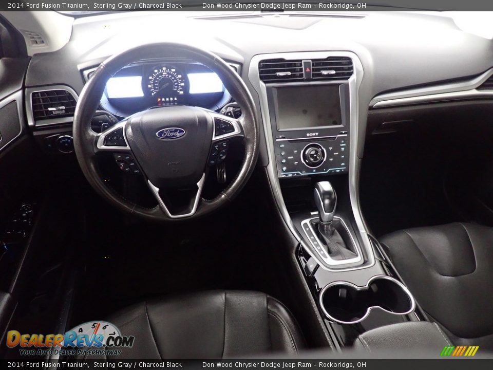 2014 Ford Fusion Titanium Sterling Gray / Charcoal Black Photo #34