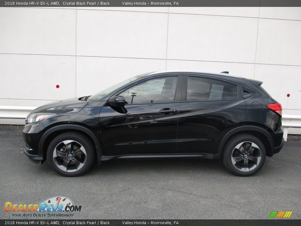 2018 Honda HR-V EX-L AWD Crystal Black Pearl / Black Photo #2