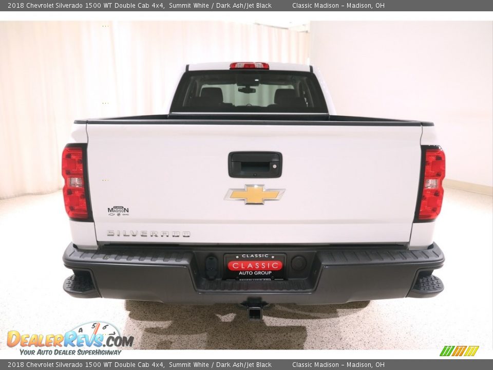 2018 Chevrolet Silverado 1500 WT Double Cab 4x4 Summit White / Dark Ash/Jet Black Photo #16