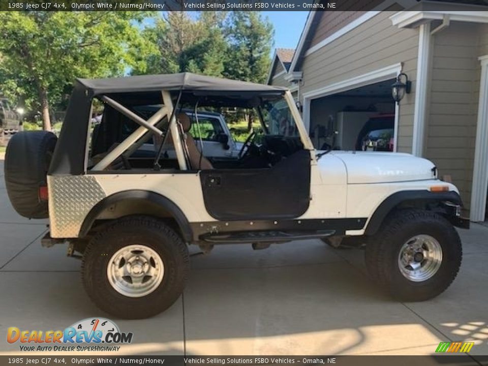 Olympic White 1985 Jeep CJ7 4x4 Photo #6