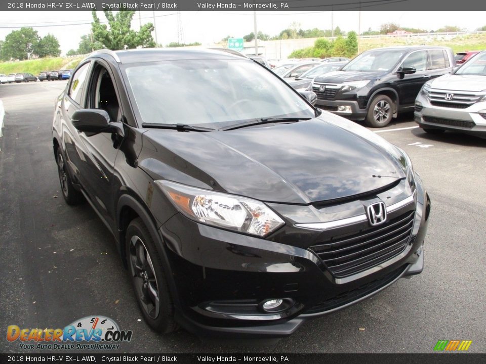 2018 Honda HR-V EX-L AWD Crystal Black Pearl / Black Photo #7