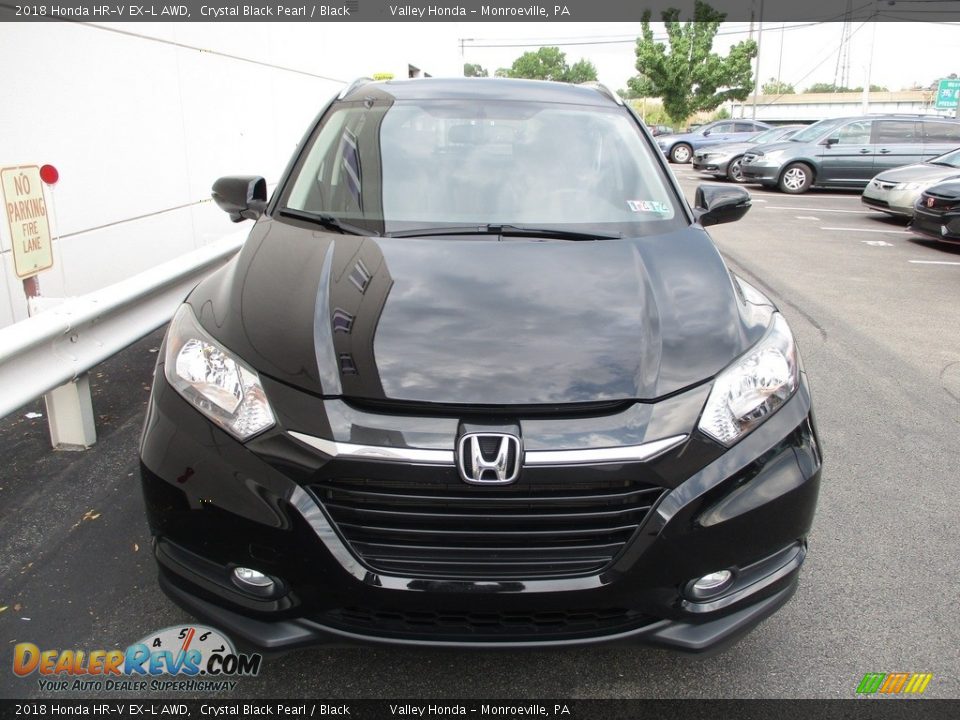 2018 Honda HR-V EX-L AWD Crystal Black Pearl / Black Photo #8