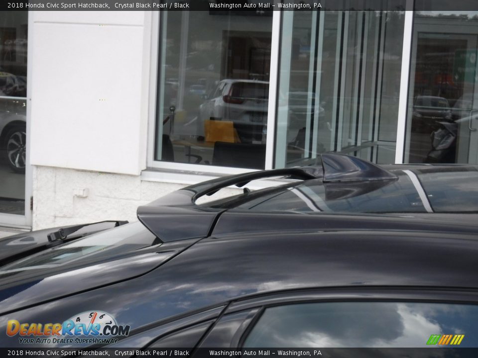 2018 Honda Civic Sport Hatchback Crystal Black Pearl / Black Photo #3
