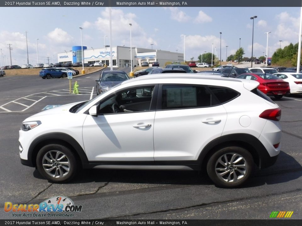 2017 Hyundai Tucson SE AWD Dazzling White / Gray Photo #6